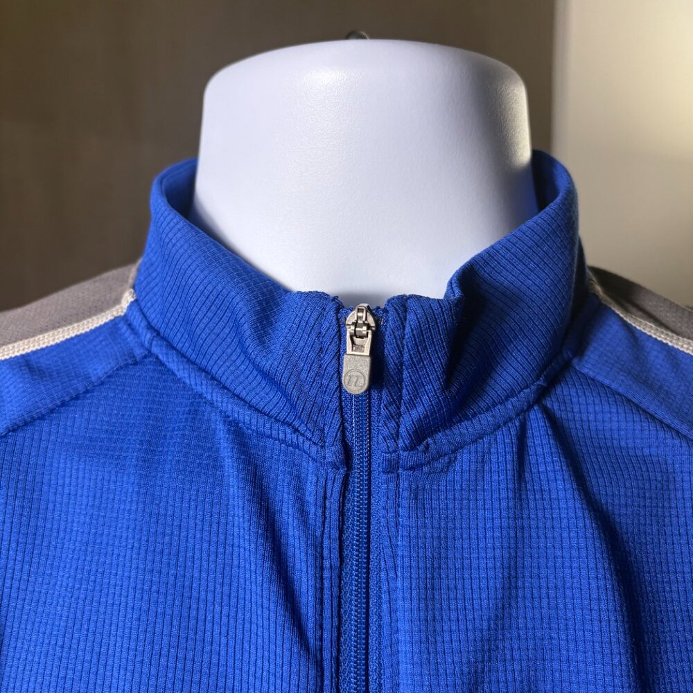 Novara Men’s Cycling Jersey – Blue & Gray Short Sleeve Zip-Up - Picture 3 of 7